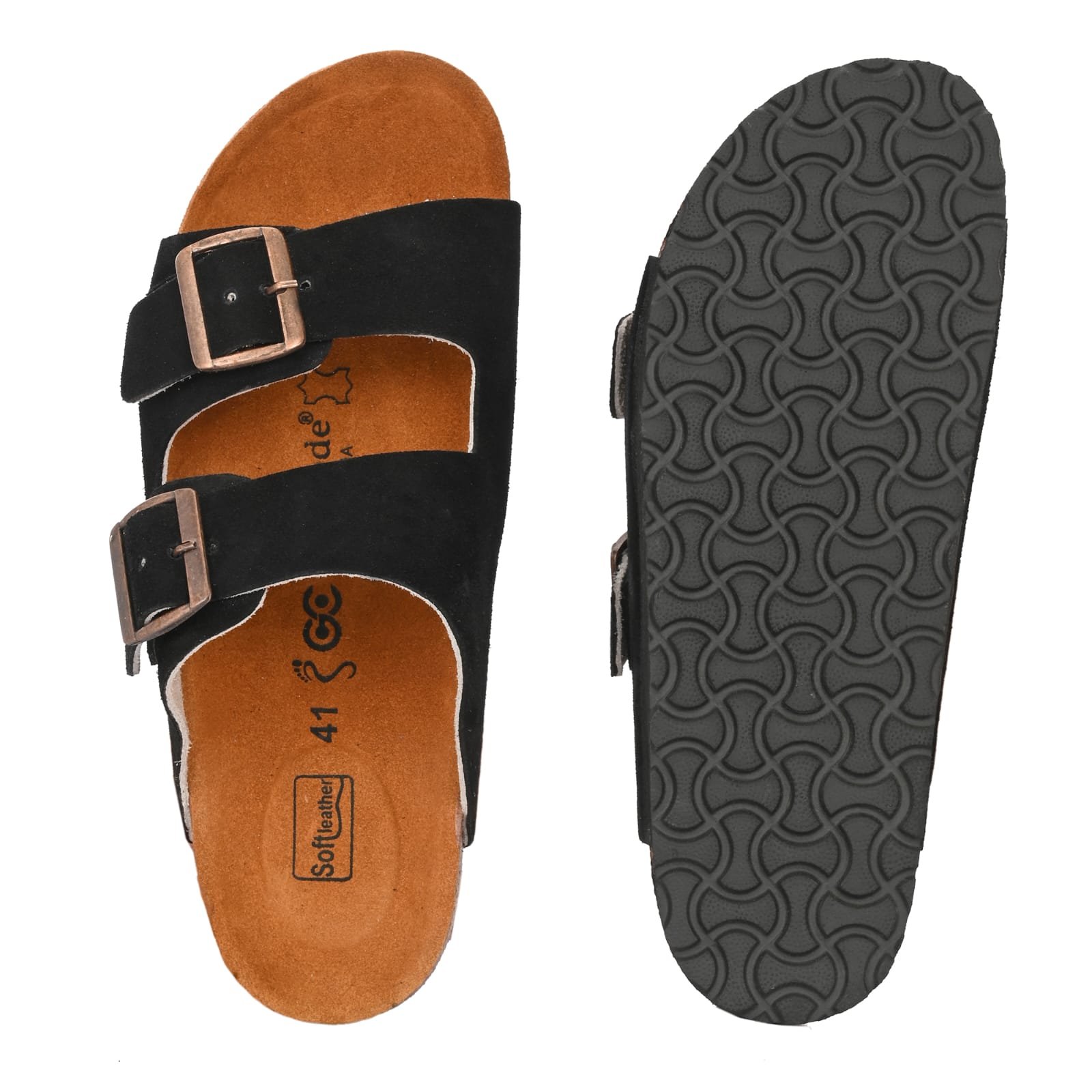 Dual Strap Comfort Leather Sleeper - Image 2
