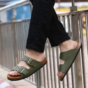 Dual Strap Comfort Synthetic Leather Sleeper